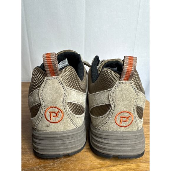 Propét Shoes Men's 7.5 Connelly Strap Slip-On Sneaker Gray Gunsmoke Orange M5502 - Picture 10 of 11